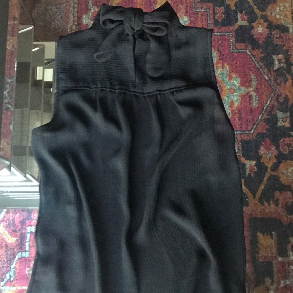 Black Turtleneck Tank Top
